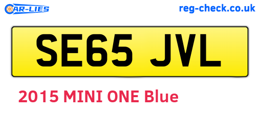 SE65JVL are the vehicle registration plates.
