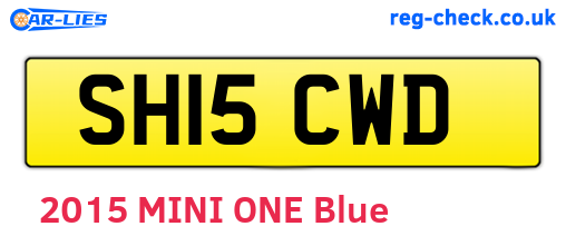 SH15CWD are the vehicle registration plates.