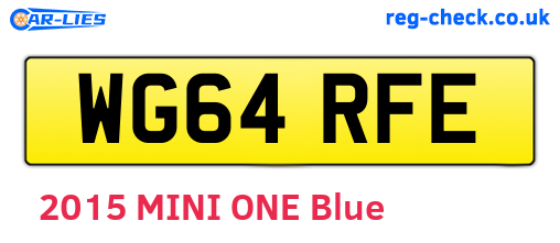 WG64RFE are the vehicle registration plates.