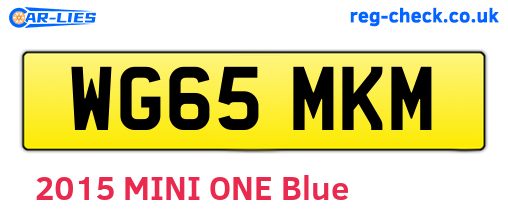 WG65MKM are the vehicle registration plates.