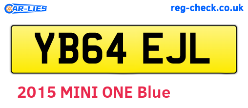 YB64EJL are the vehicle registration plates.