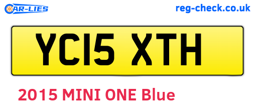 YC15XTH are the vehicle registration plates.