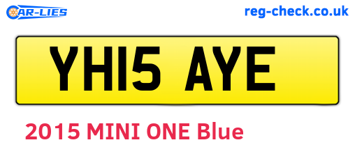 YH15AYE are the vehicle registration plates.