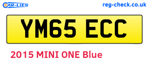 YM65ECC are the vehicle registration plates.