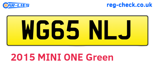 WG65NLJ are the vehicle registration plates.