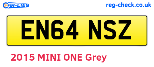 EN64NSZ are the vehicle registration plates.