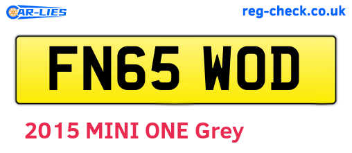 FN65WOD are the vehicle registration plates.