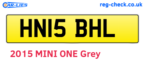 HN15BHL are the vehicle registration plates.
