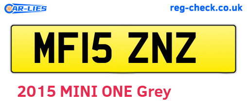 MF15ZNZ are the vehicle registration plates.