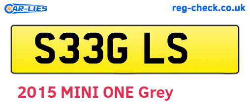 S33GLS are the vehicle registration plates.