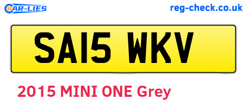 SA15WKV are the vehicle registration plates.