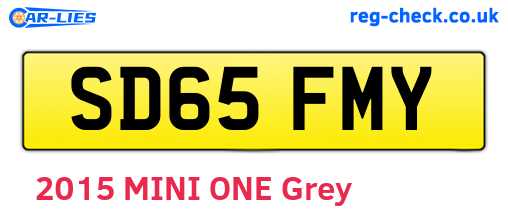 SD65FMY are the vehicle registration plates.