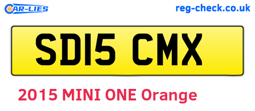 SD15CMX are the vehicle registration plates.