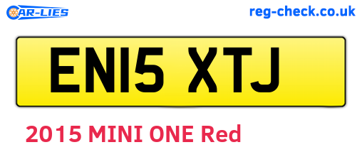 EN15XTJ are the vehicle registration plates.