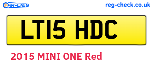 LT15HDC are the vehicle registration plates.