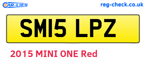 SM15LPZ are the vehicle registration plates.