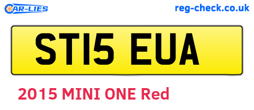 ST15EUA are the vehicle registration plates.