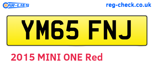 YM65FNJ are the vehicle registration plates.