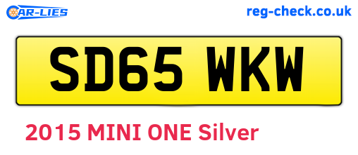 SD65WKW are the vehicle registration plates.