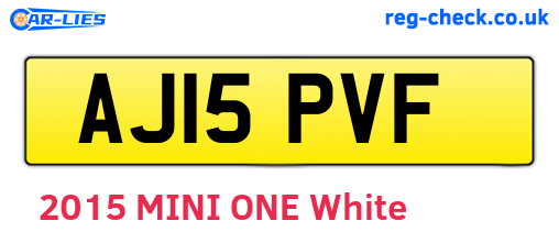 AJ15PVF are the vehicle registration plates.
