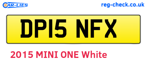 DP15NFX are the vehicle registration plates.