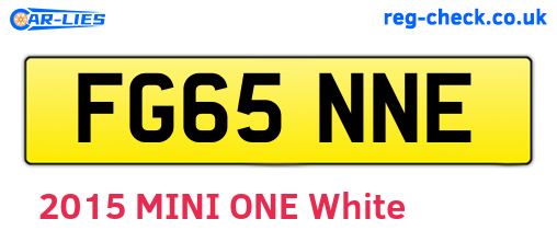 FG65NNE are the vehicle registration plates.