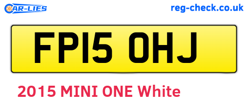 FP15OHJ are the vehicle registration plates.