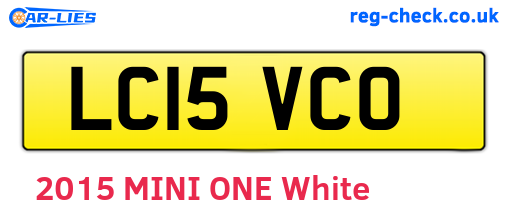 LC15VCO are the vehicle registration plates.
