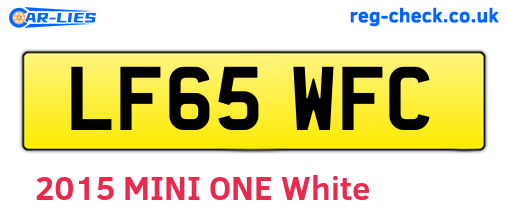 LF65WFC are the vehicle registration plates.
