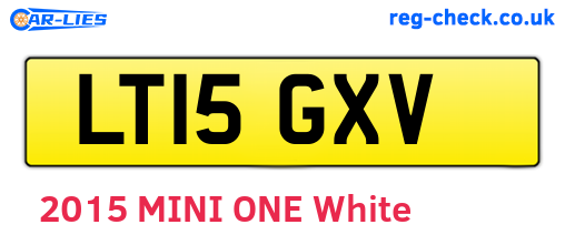 LT15GXV are the vehicle registration plates.