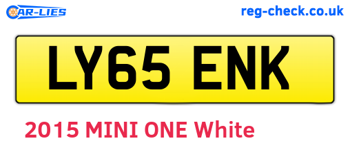 LY65ENK are the vehicle registration plates.