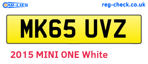 MK65UVZ are the vehicle registration plates.