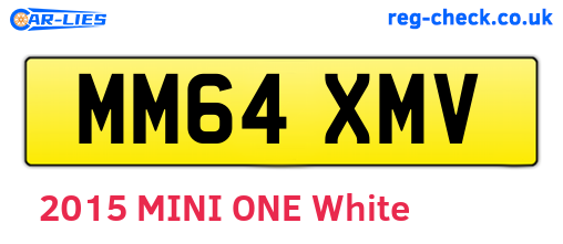 MM64XMV are the vehicle registration plates.