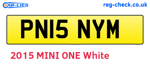 PN15NYM are the vehicle registration plates.