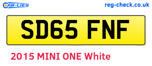 SD65FNF are the vehicle registration plates.