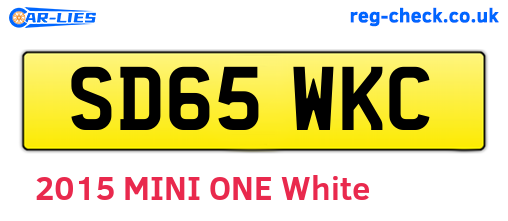 SD65WKC are the vehicle registration plates.