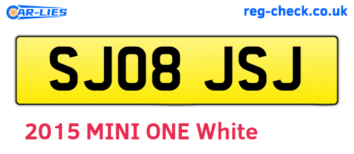 SJ08JSJ are the vehicle registration plates.
