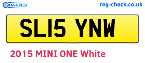 SL15YNW are the vehicle registration plates.