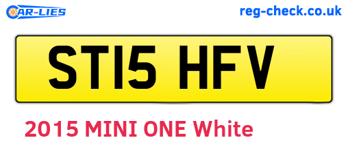 ST15HFV are the vehicle registration plates.