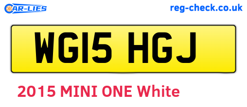 WG15HGJ are the vehicle registration plates.
