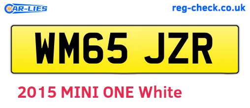 WM65JZR are the vehicle registration plates.