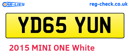 YD65YUN are the vehicle registration plates.