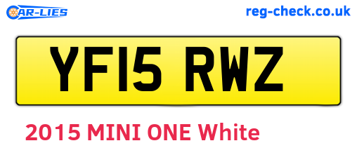 YF15RWZ are the vehicle registration plates.