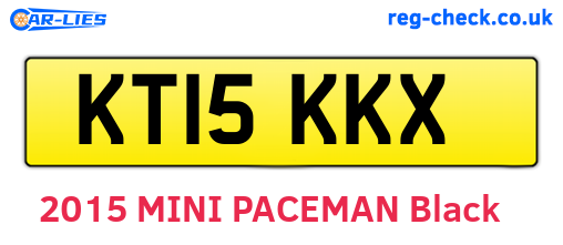 KT15KKX are the vehicle registration plates.