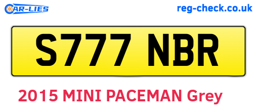 S777NBR are the vehicle registration plates.