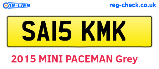 SA15KMK are the vehicle registration plates.