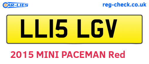 LL15LGV are the vehicle registration plates.