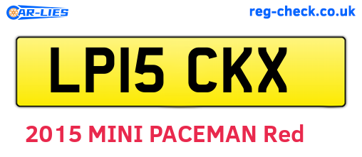 LP15CKX are the vehicle registration plates.