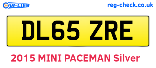 DL65ZRE are the vehicle registration plates.