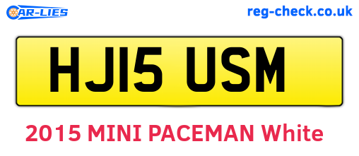 HJ15USM are the vehicle registration plates.
